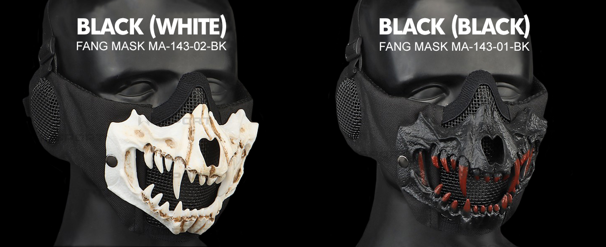 fang mask airsoft black 400