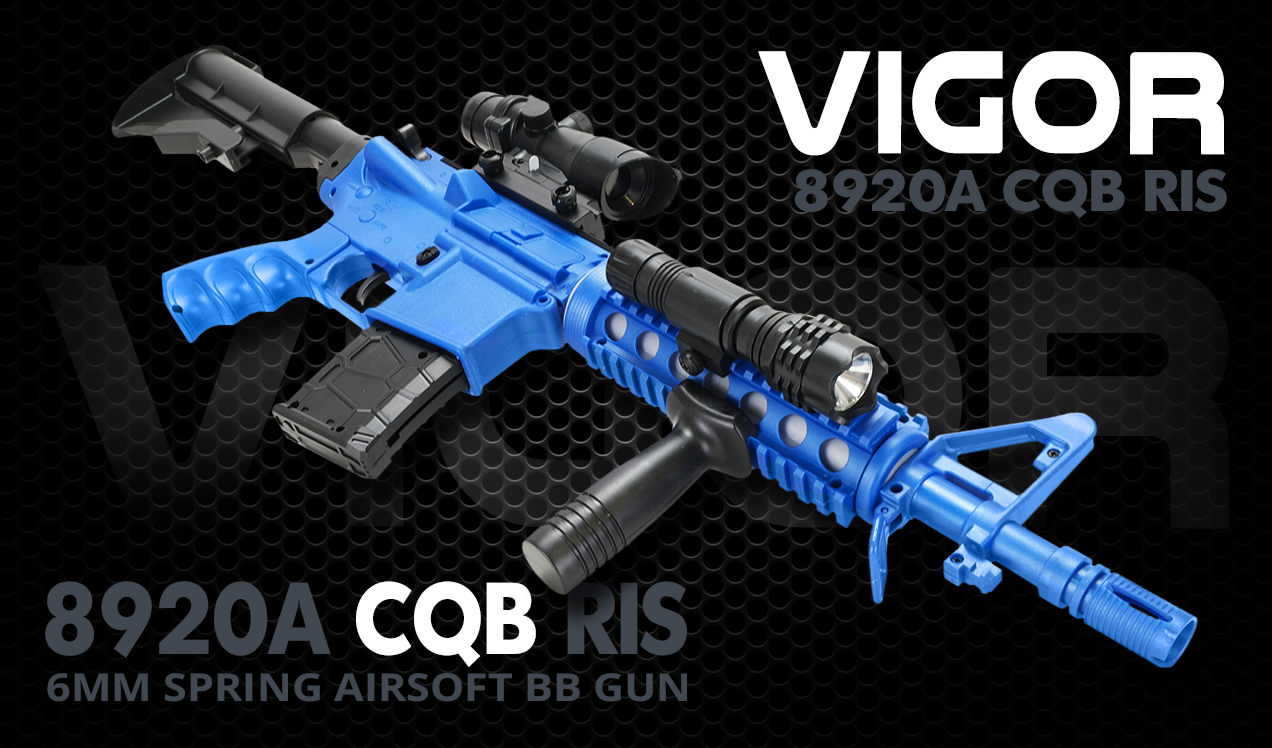 BB GUNS - 8920A CQB RIS Spring M4 Airsoft BB Gun B2