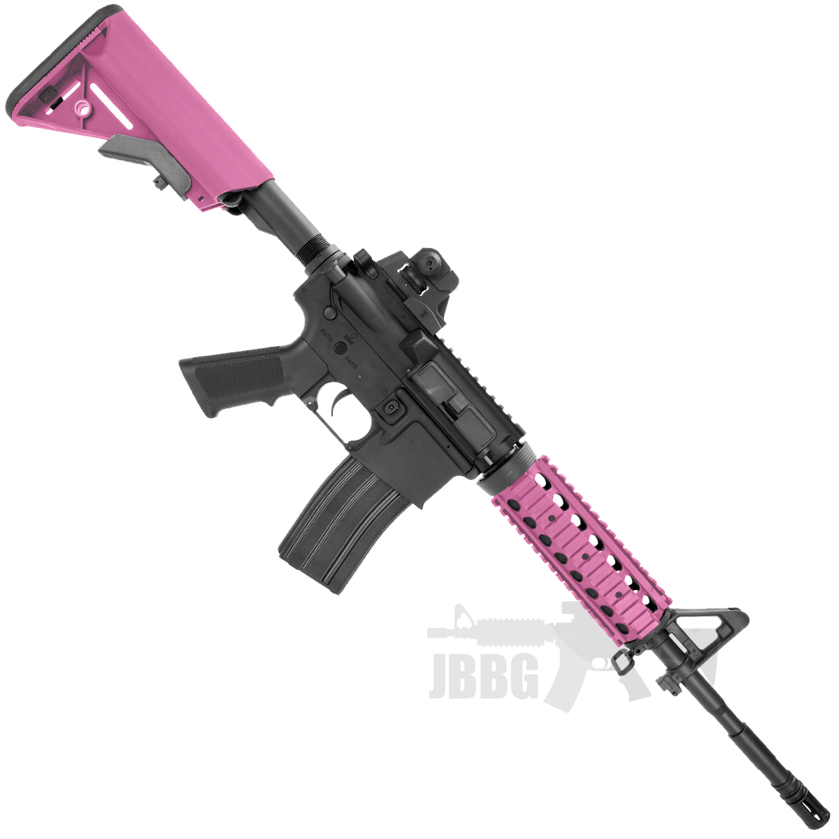 King Arms M4 RIS Sport Series Airsoft Gun Pink 1