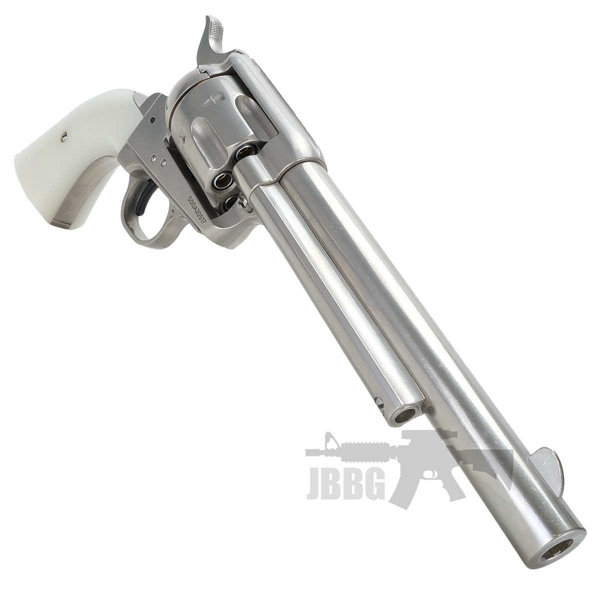 King Arms SAA 45 Peacemaker Airsoft Gas Revolver M – Silver 3