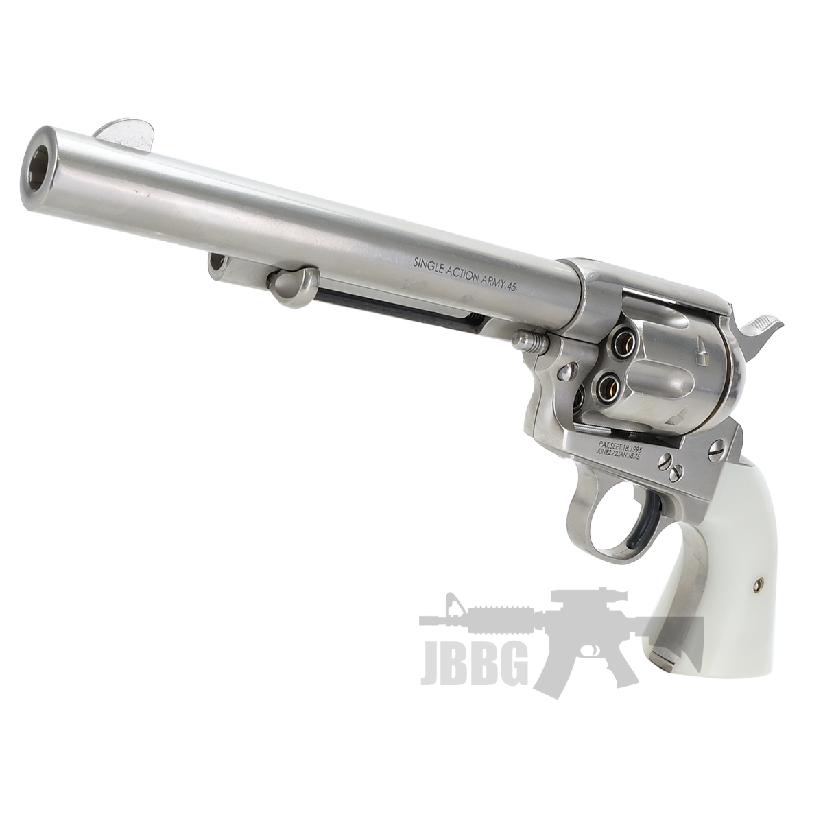 King Arms SAA 45 Peacemaker Airsoft Gas Revolver M – Silver 5
