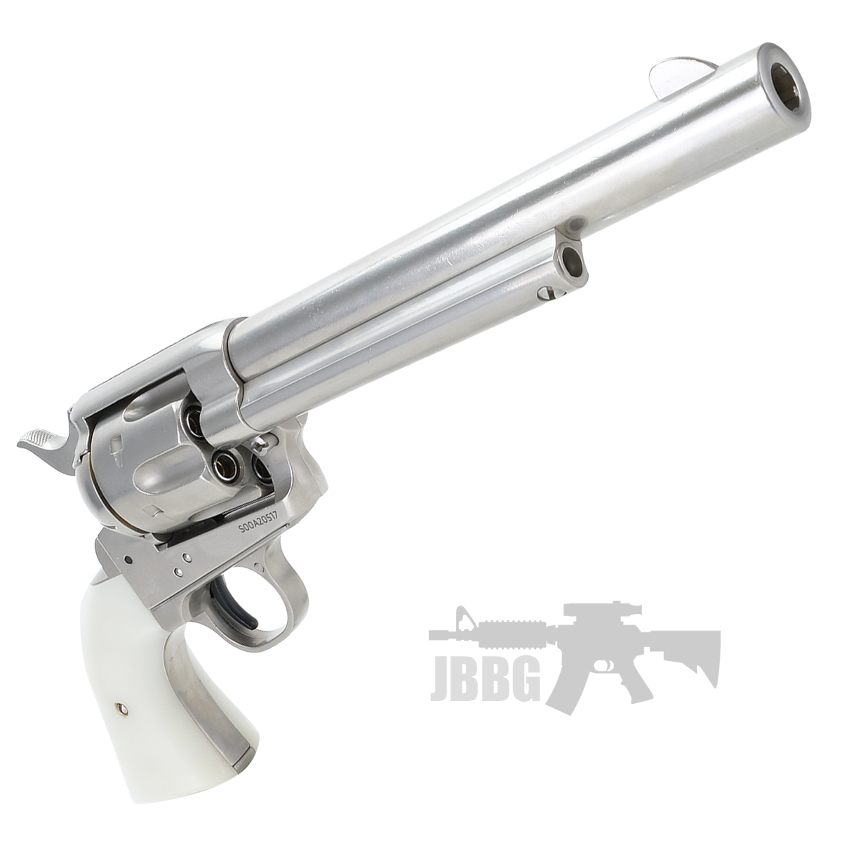 King Arms SAA 45 Peacemaker Airsoft Gas Revolver M – Silver 6