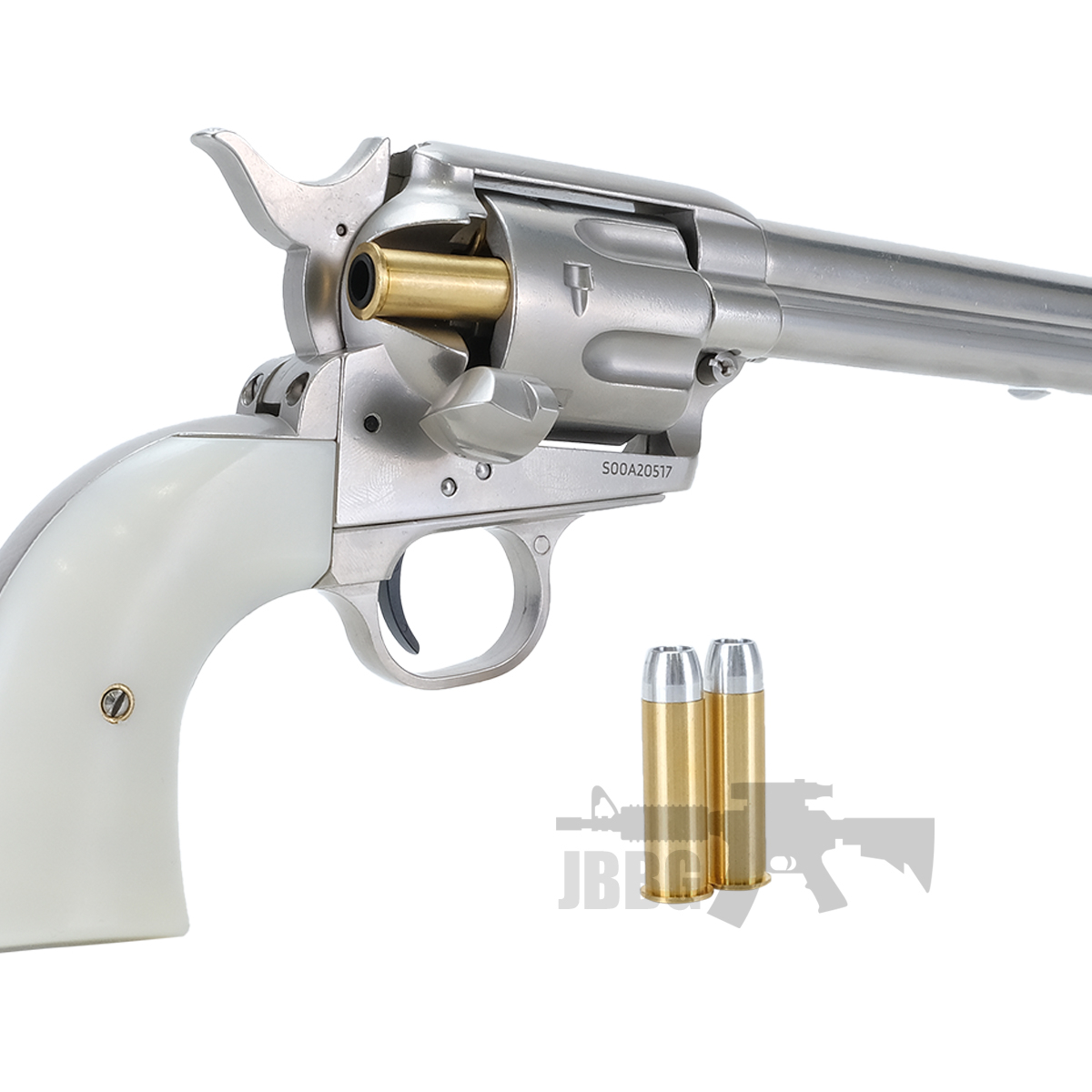 King Arms SAA 45 Peacemaker Airsoft Gas Revolver M – Silver 7