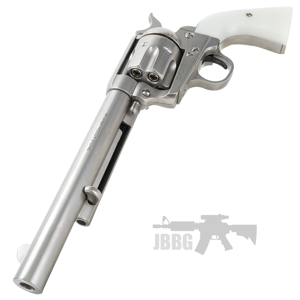 King Arms SAA 45 Peacemaker Airsoft Gas Revolver M – Silver 9
