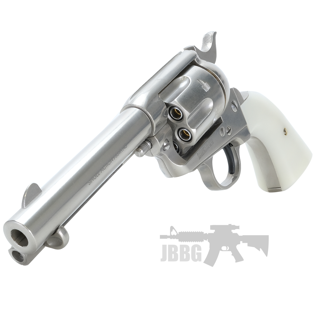 King Arms SAA 45 Peacemaker Airsoft Gas Revolver S – Silver 5