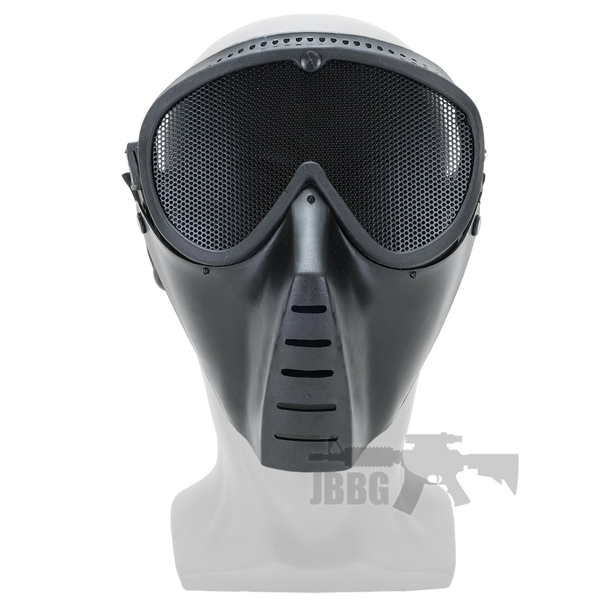 SRC Full Face Fly Airsoft Mask V2 Black with Round Holes