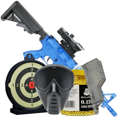 8908A CQB Spring M4 BB Gun Bundle Set Offer blue 1