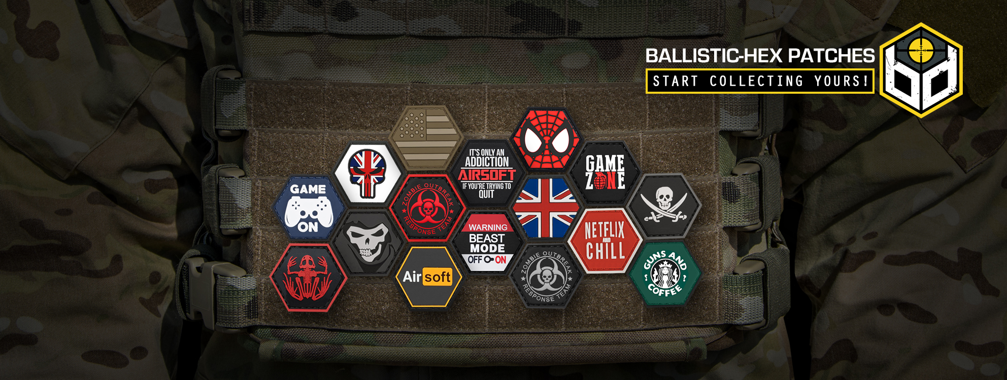 Ballistic Hex Patches