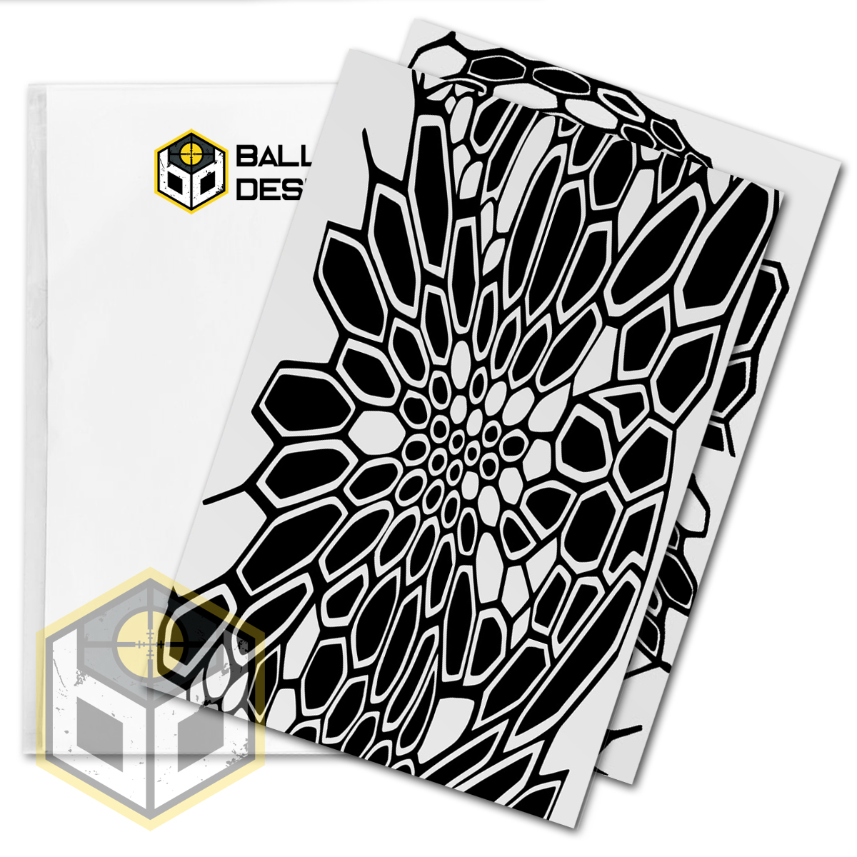 Kryptek 3 Paint Mask Stencil - Just BB Guns