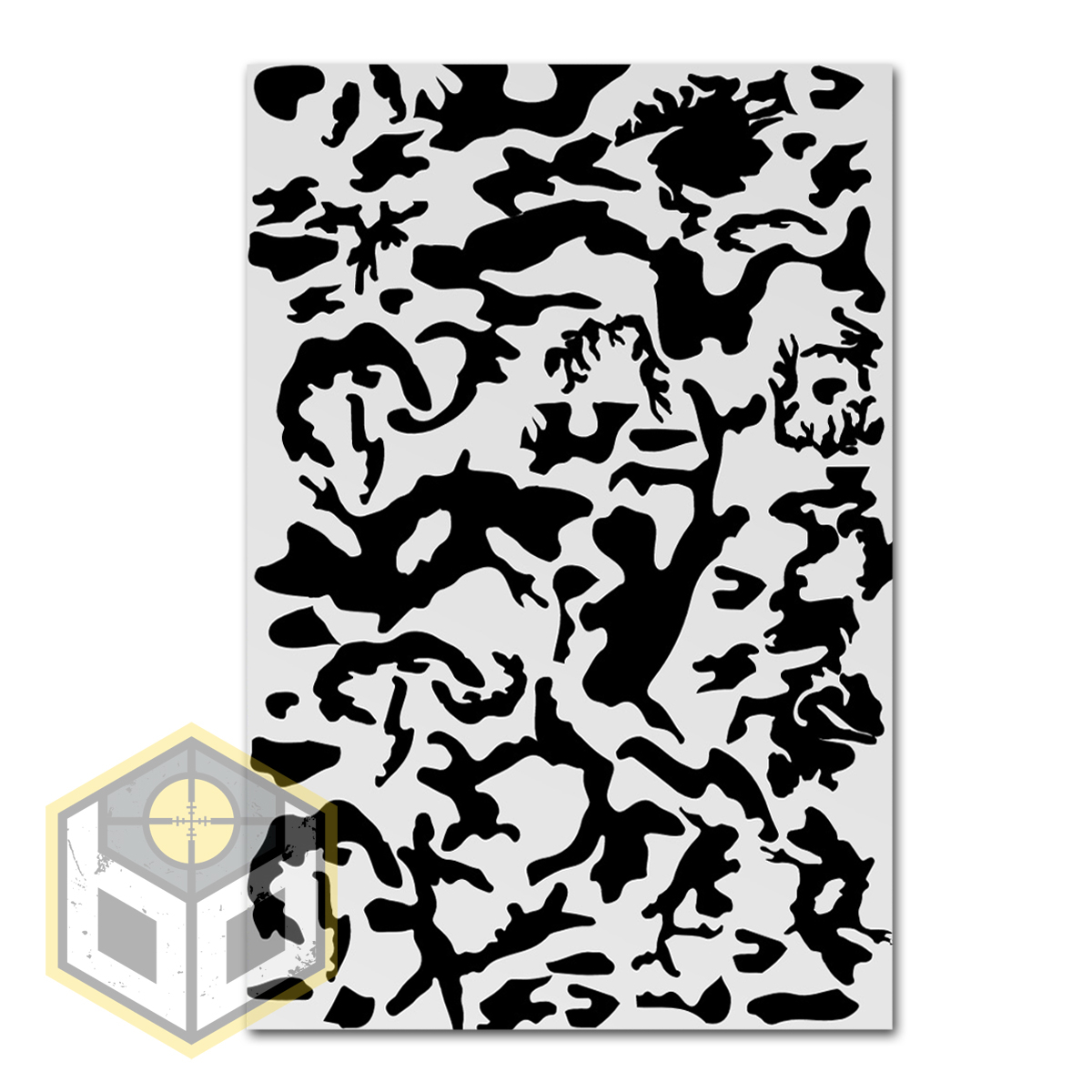 Woodland Paint Mask Stencil 1