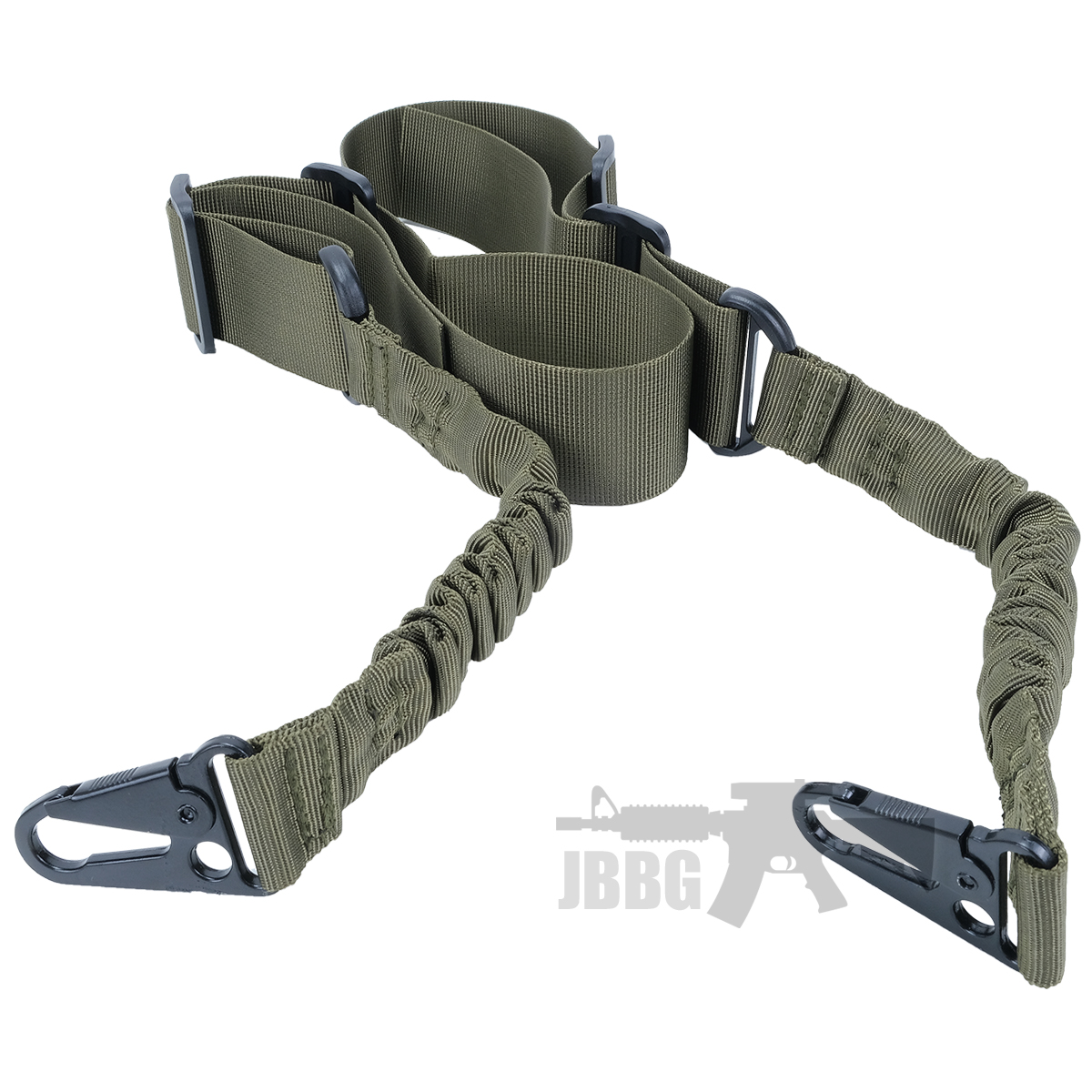 Adjustable Tactical 2-Point Bungee Rifle Gun Sling – Dual Point Shock Absorbing Strap