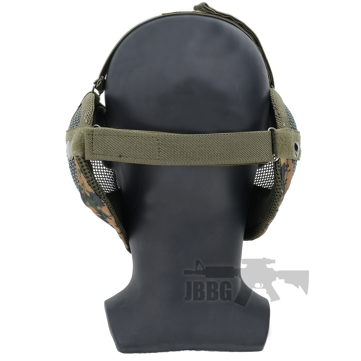 Airsoft Mesh Lower Mask with Ear Protection Digital Camo