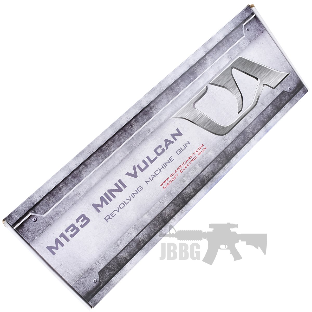 Classic Army M133 Mini Vulcan Rotating Multi Barrel Airsoft AEG Mini Gun box
