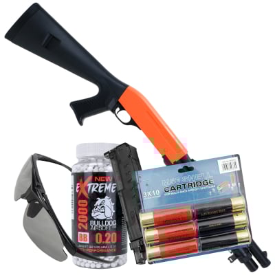 Bundle Offer M56A Airsoft Shotgun Set orange 1