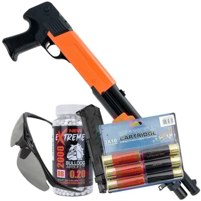 Bundle Offer M56B Airsoft Shotgun Set orange 1