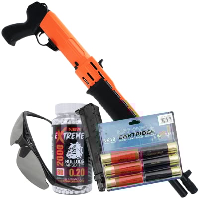 Bundle Offer M63 Multi Shot Airsoft BB Shotgun Set Orange 1
