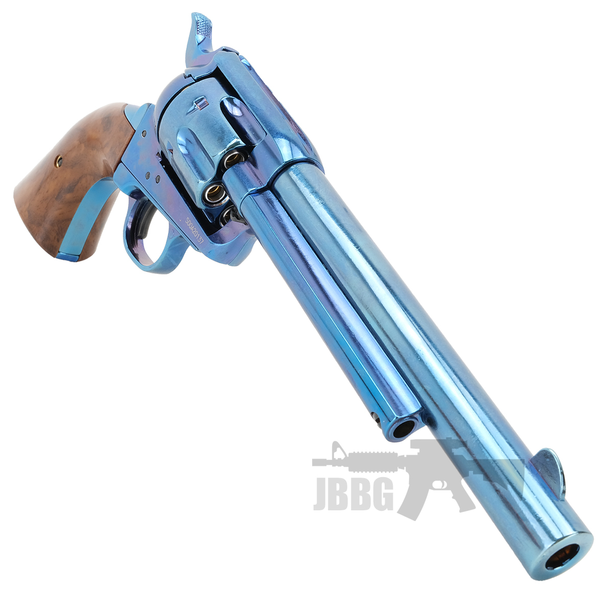 King Arms SAA 45 Peacemaker Airsoft Gas Revolver M Blue 4