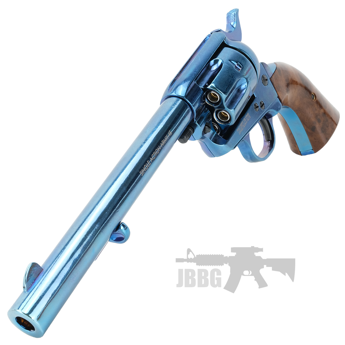 King Arms SAA 45 Peacemaker Airsoft Gas Revolver M Blue 5