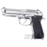 WE M92 Co2 Blowback Pistol – Silver 1
