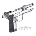 WE M92 Co2 Blowback Pistol – Silver 3