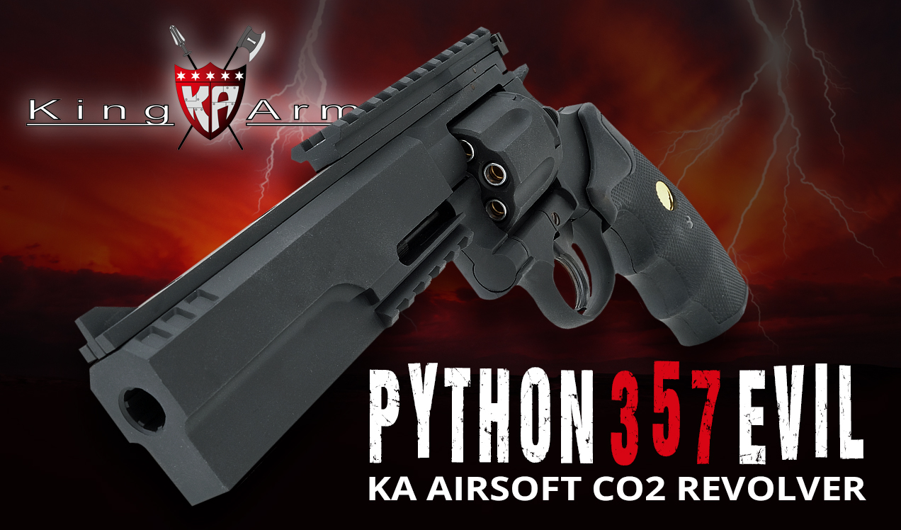 bb guns King Arms Python 357 Evil CO2 version b1