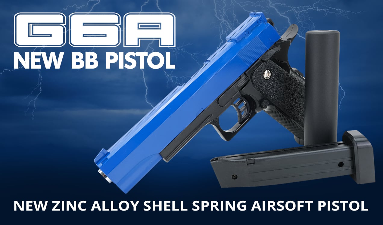 bb guns g6a airsoft pistol blue b1
