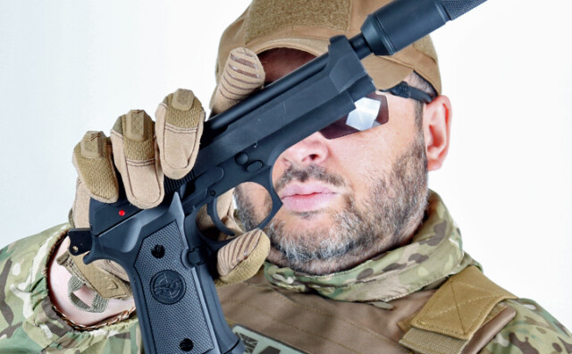 Sr92 SR92 M9 Replica Tactical Airsoft Pistol Review - Just BB Guns
