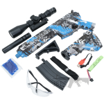 Gel Blaster HK416 Full Auto Rechargeable AEG Gun Set Camo Blue