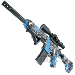 Gel Blaster HK416 Full Auto Rechargeable AEG Gun Set Camo Blue 2