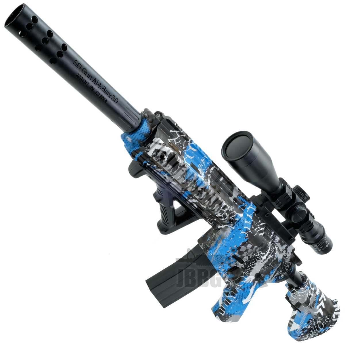 Blaster Gun with Protective Goggles With Spring-Piston and 100