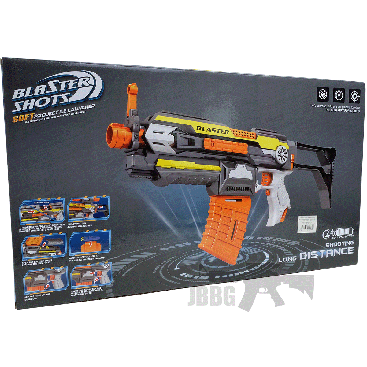Alloy Material Toy Gun 27-inch Alloy Soft Bullet Toy Gun - Shell Ejecting Dart Blaster With 20 Foam Darts Manual Bolt Action Blaster