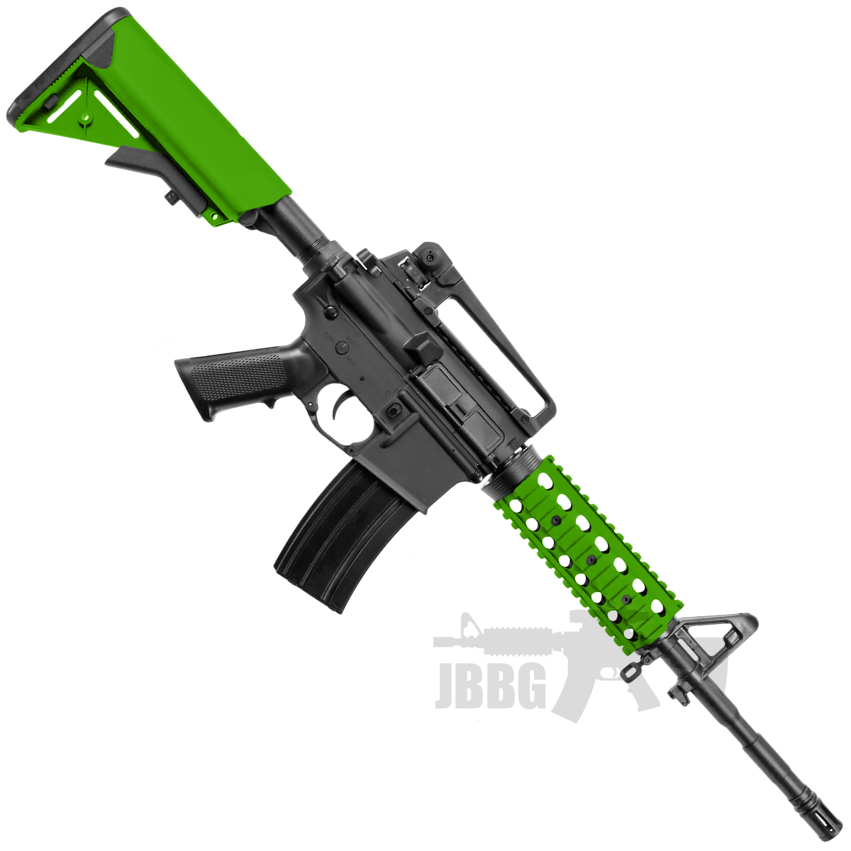 SR4 RIS Bulldog Proline 6mm AEG Airsoft Gun g3 1 green