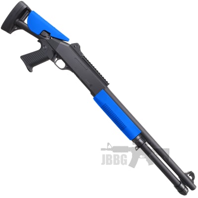 M56DLBL Double Eagle Pump Action Multi Shot Shotgun 1 blue