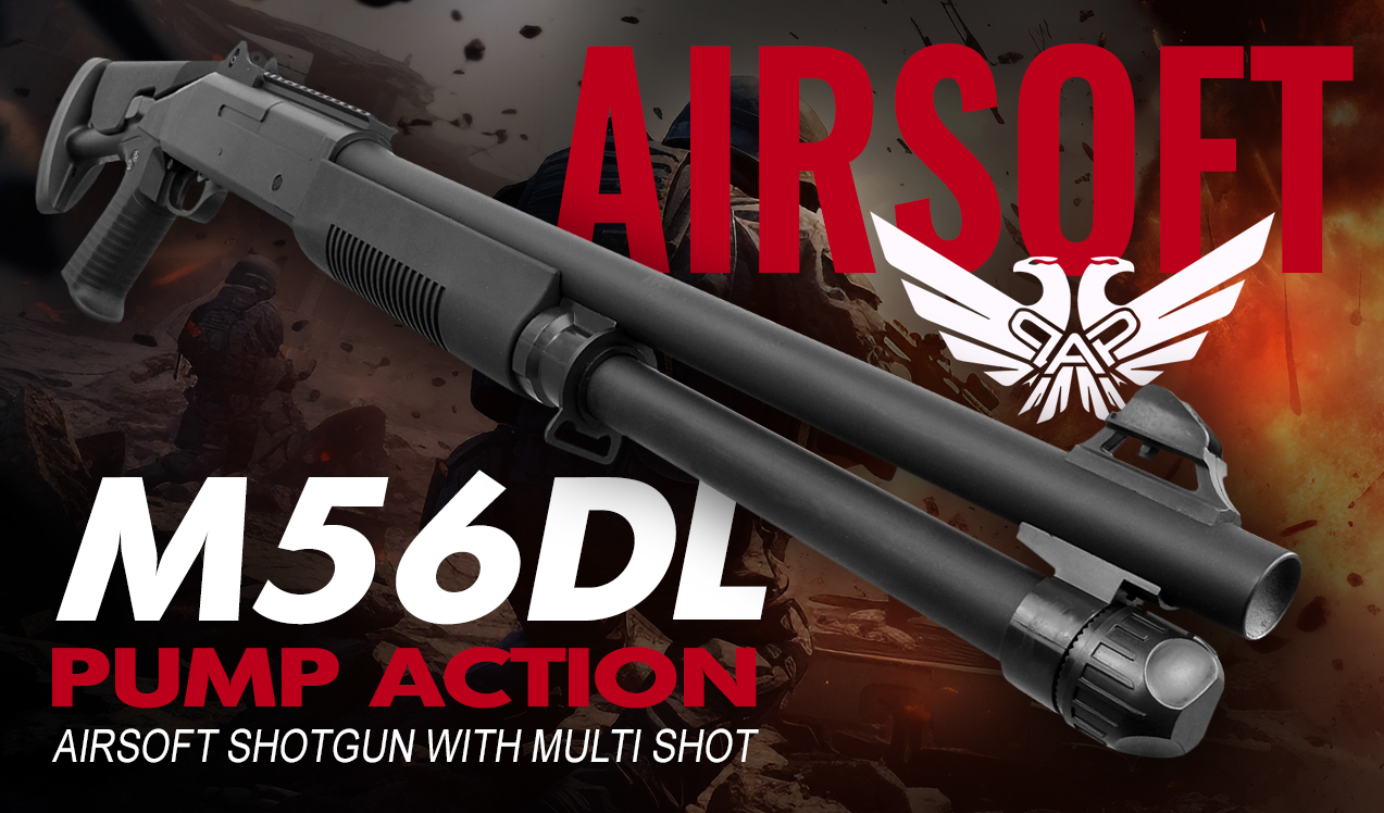 M56DLBL Double Eagle Pump Action Multi Shot Shotgun b2