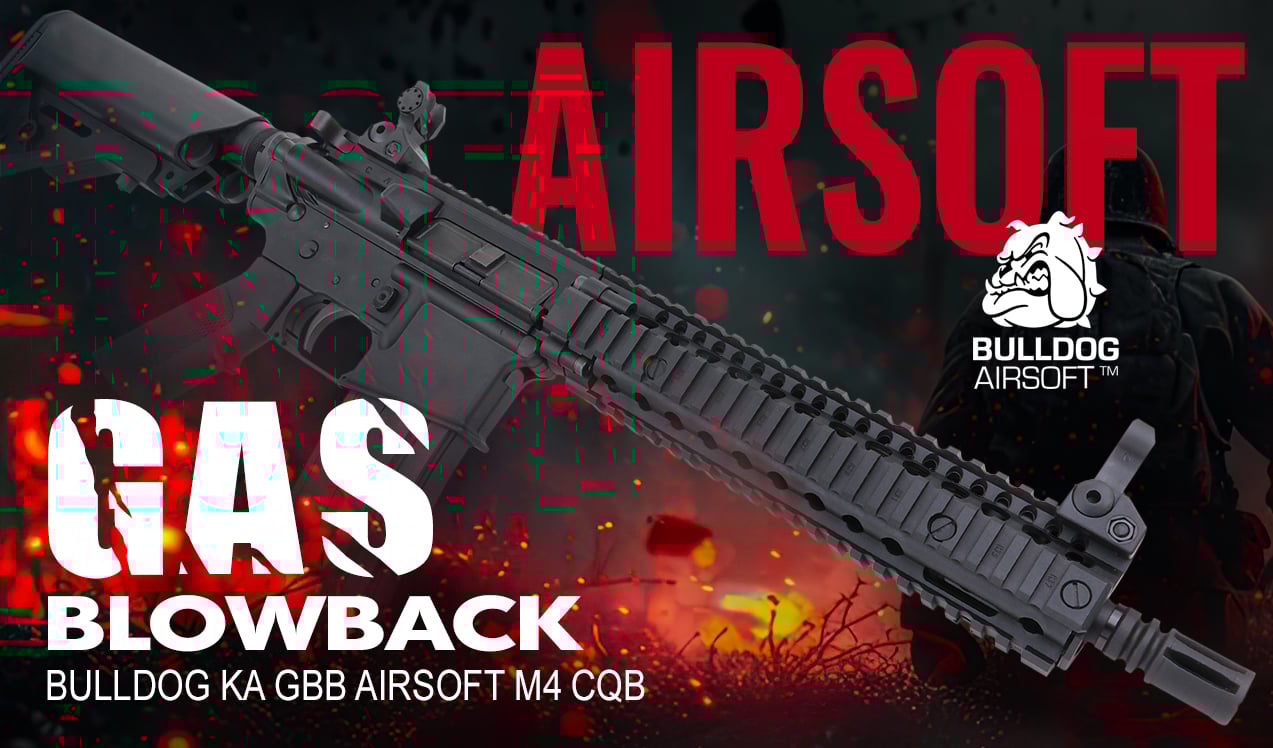 BULLDOG GAS BLOWBACK AIRSOFT GUN M4 CQB