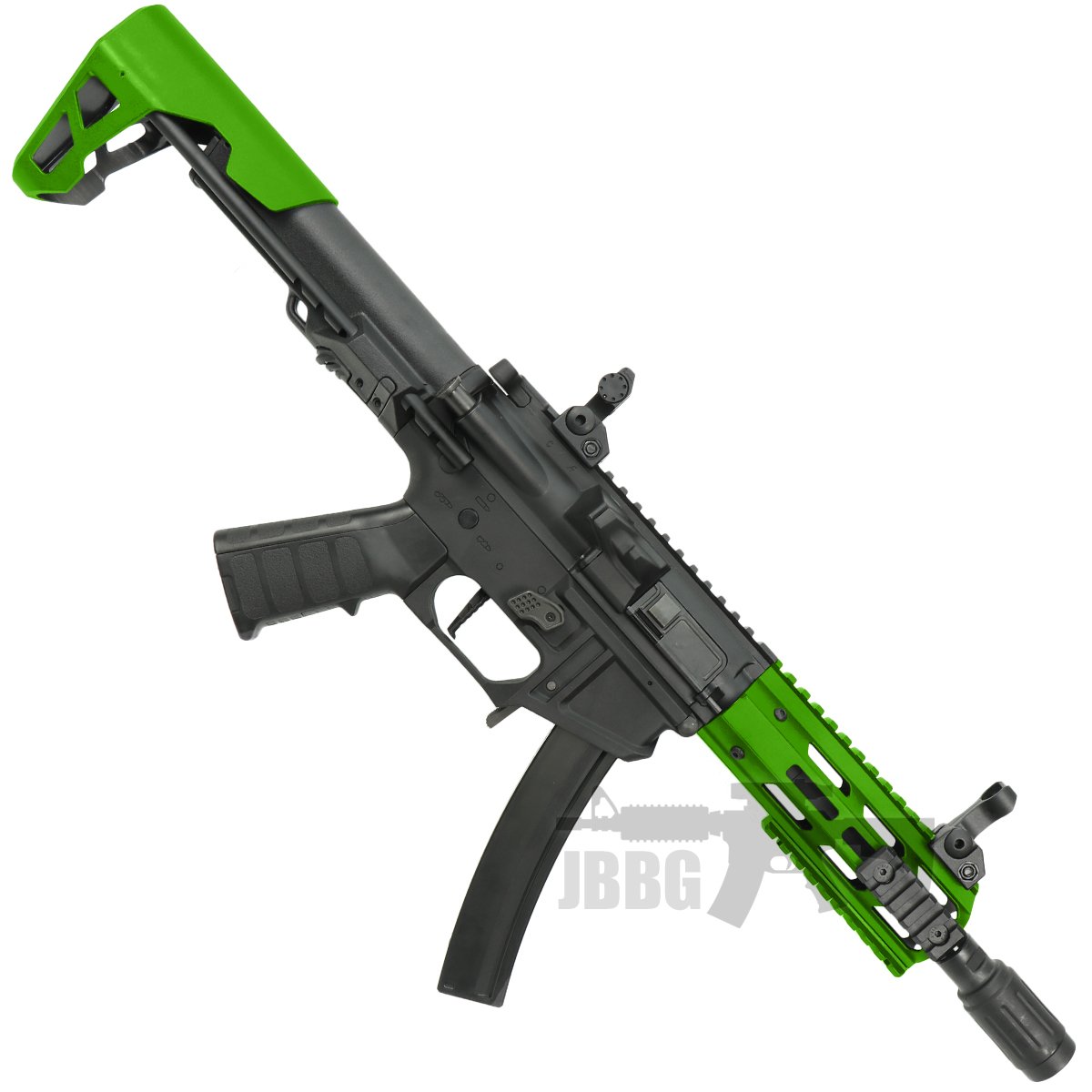 King Arms PDW 9mm SBR M Lok Airsoft AEG Rifle 3 green