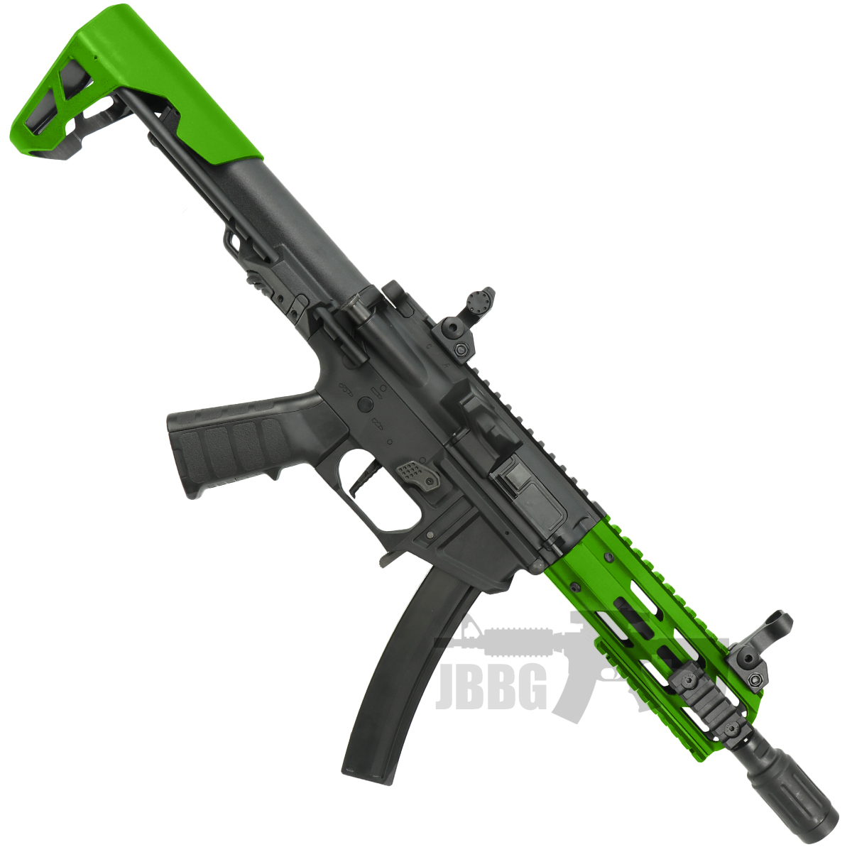 King Arms PDW 9mm SBR M Lok Airsoft AEG Rifle 3 green