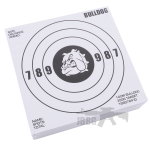 100 Card Targets 14cm Square White Bulldog