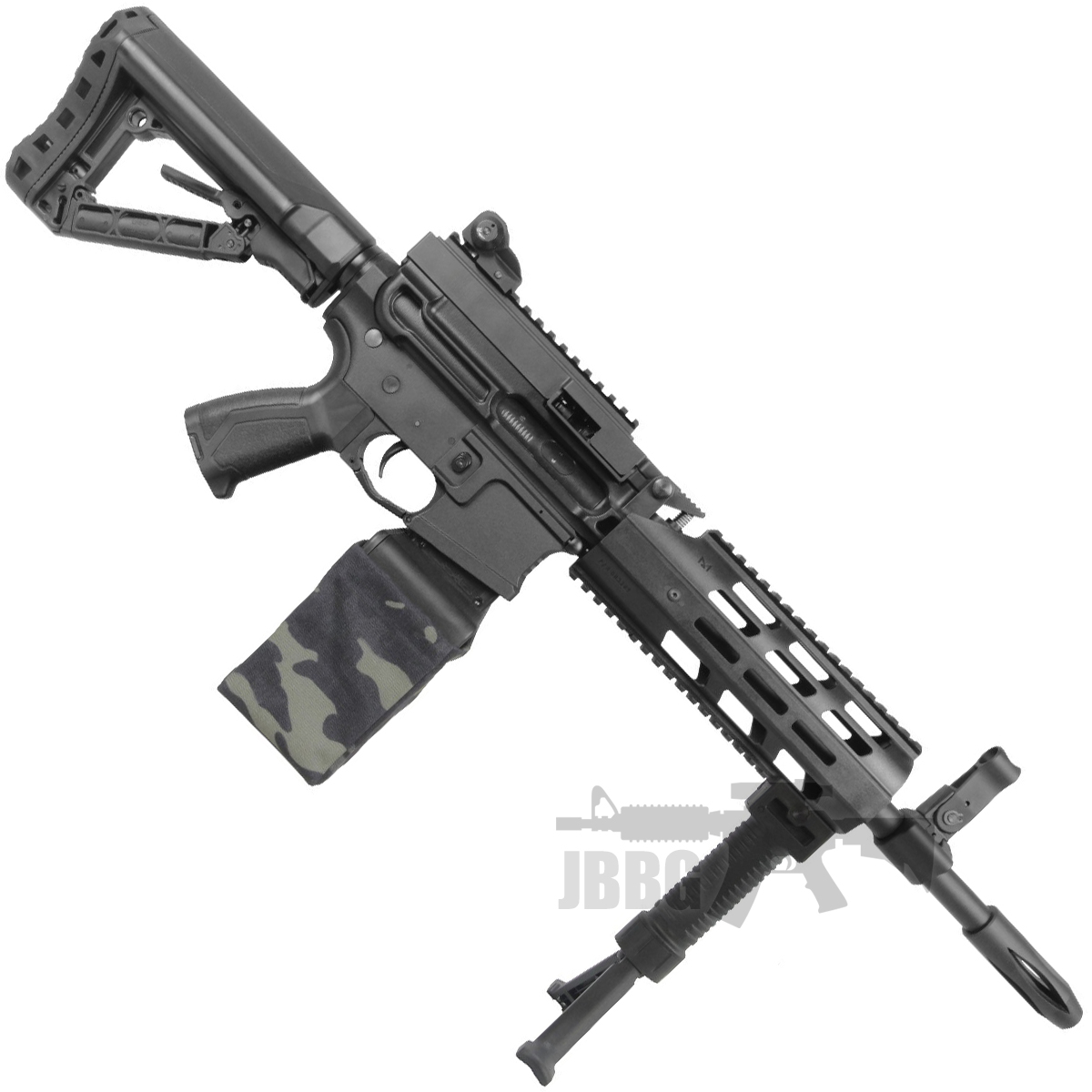 CM16 LMG AEG Rifle Black Camo 1