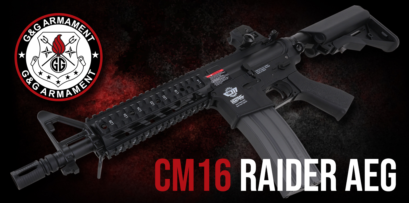 G&G Armament CM16 Raider AEG Airsoft Gun BNB p1