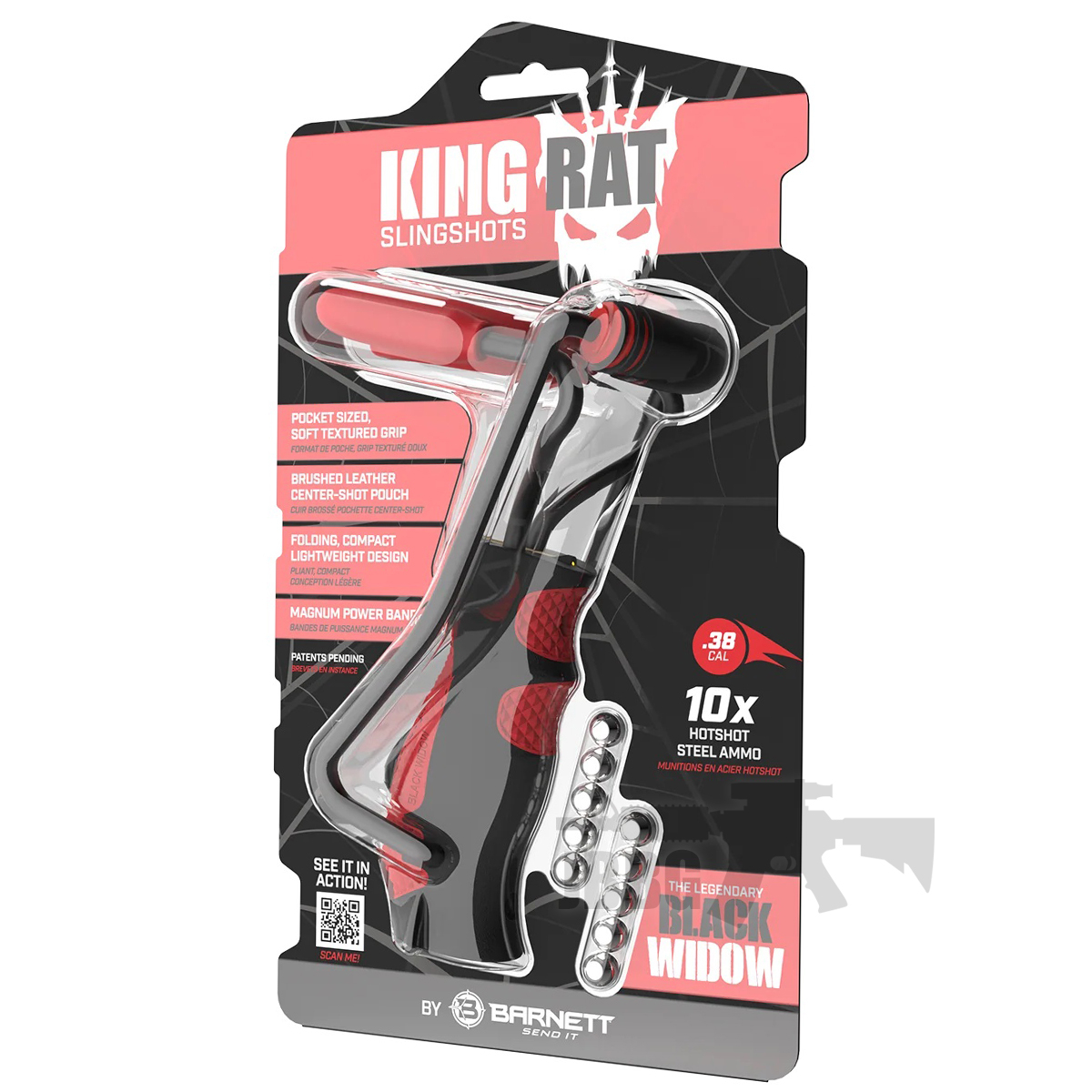 Barnett Black Widow King Rat Slingshot Catapult Set BAR50000 2