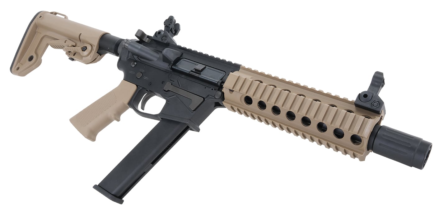 Bulldog TWS 9mm Carbine Gas Blowback Lite Airsoft Gun Tan