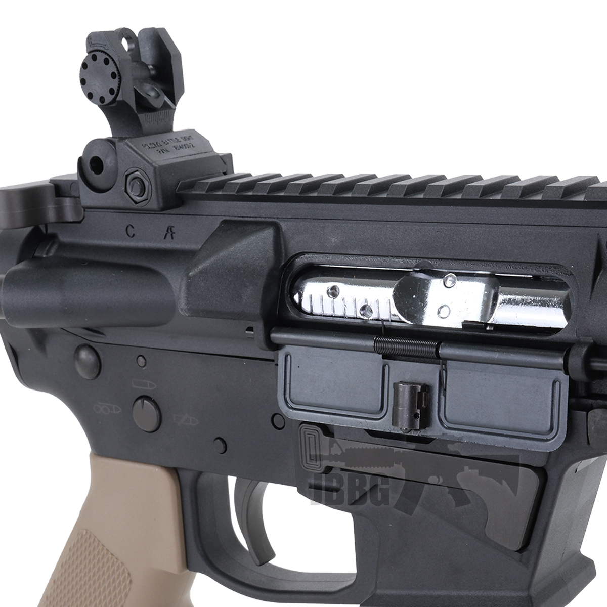 Bulldog TWS 9mm SRB Gas Blowback Lite Airsoft Gun Tan 12