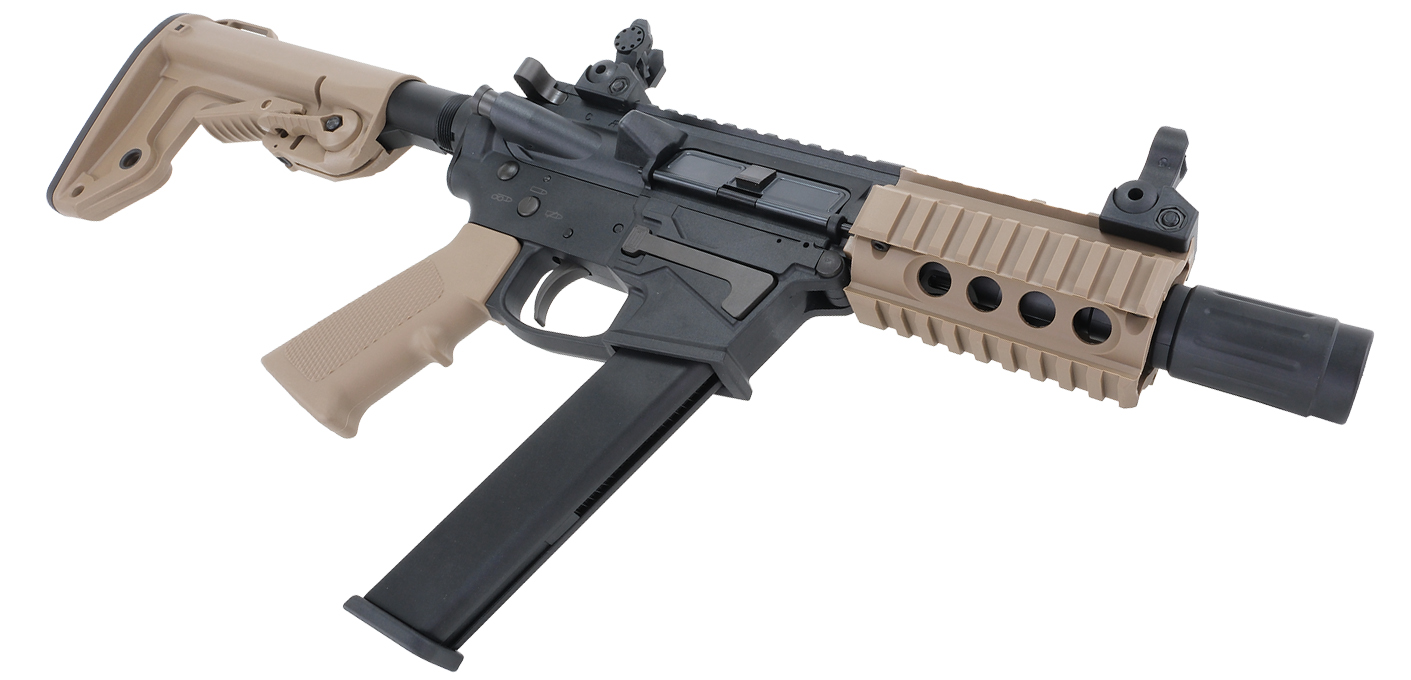 Bulldog TWS 9mm SRB Gas Blowback Lite Airsoft Gun Tan