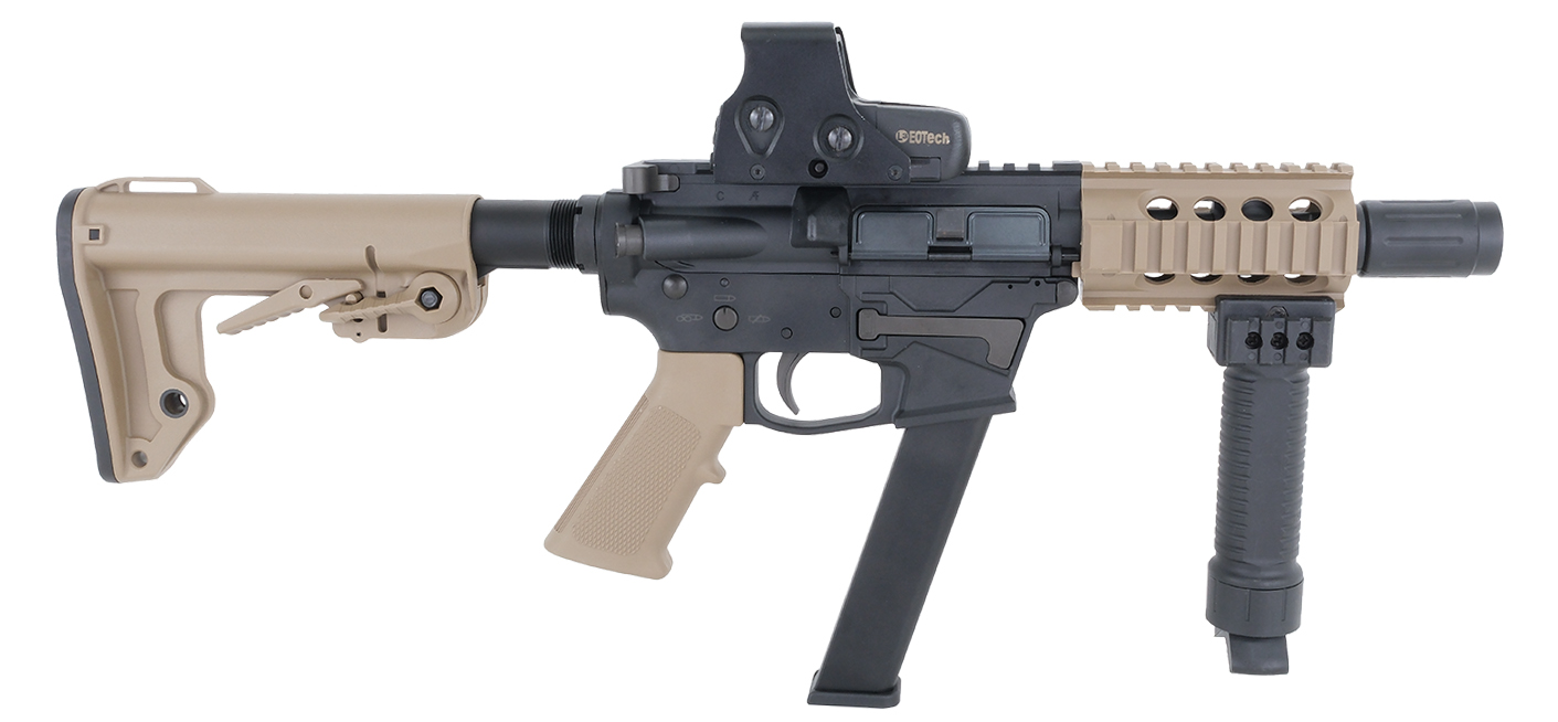 Bulldog TWS 9mm SRB Gas Blowback Lite Airsoft Gun Tan