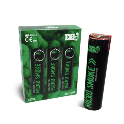 Enola Gaye EG25 Wire Pull Micro Smoke Grenade (x3) Green