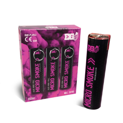 Enola Gaye EG25 Wire Pull Micro Smoke Grenade (x3) Pink