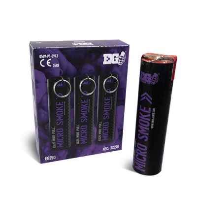 Enola Gaye EG25 Wire Pull Micro Smoke Grenade (x3) Purple