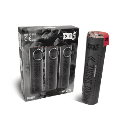 Enola Gaye EG25 Wire Pull Micro Smoke Grenade (x3) Black