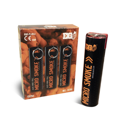Enola Gaye EG25 Wire Pull Micro Smoke Grenade (x3) Orange